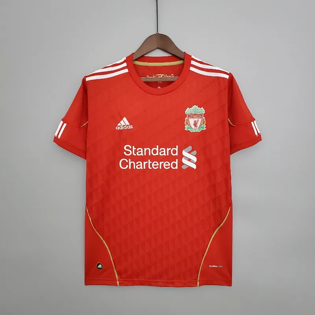 10-11 Retro Liverpool Soccer Jersey Home