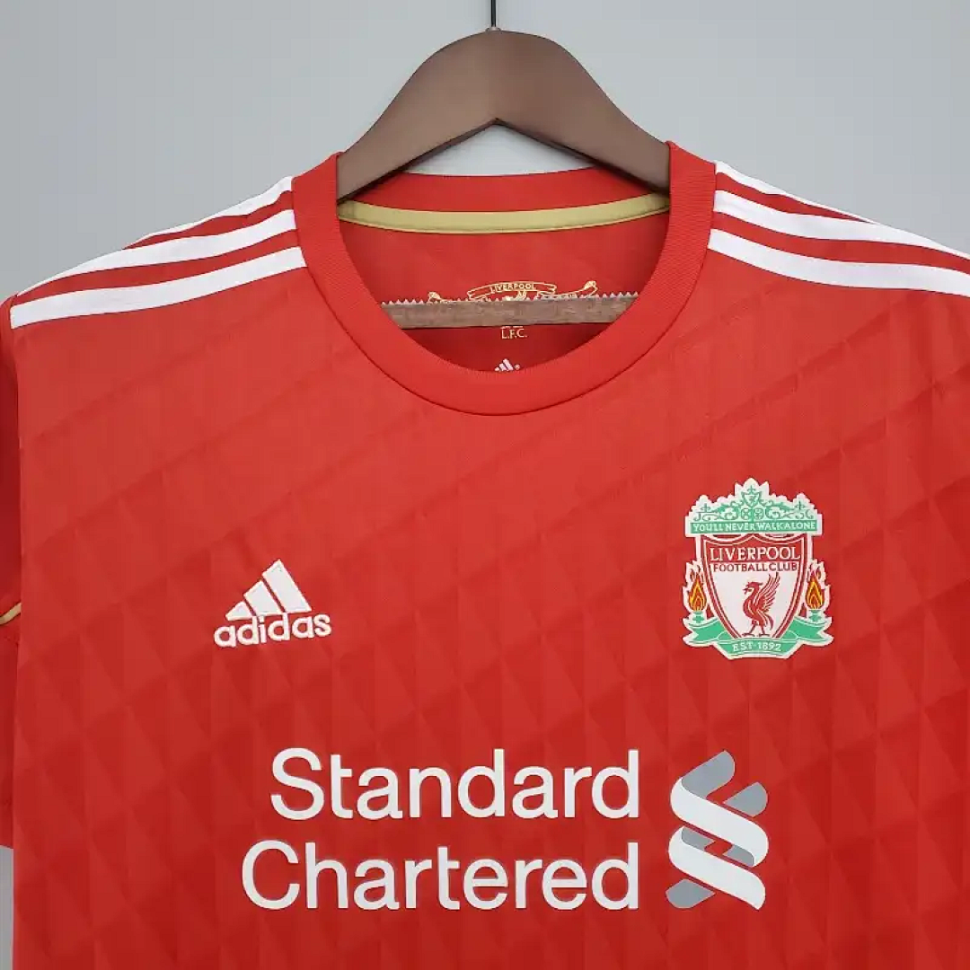 10-11 Retro Liverpool Soccer Jersey Home 4