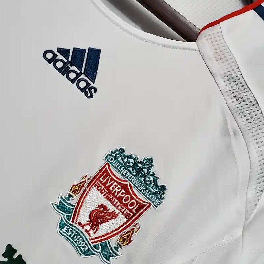 06-07 Retro Long Sleeve Liverpool Soccer Jersey Away 10