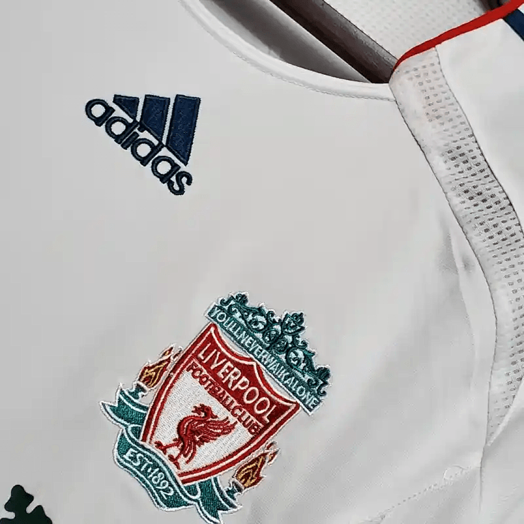 06-07 Retro Long Sleeve Liverpool Soccer Jersey Away 11