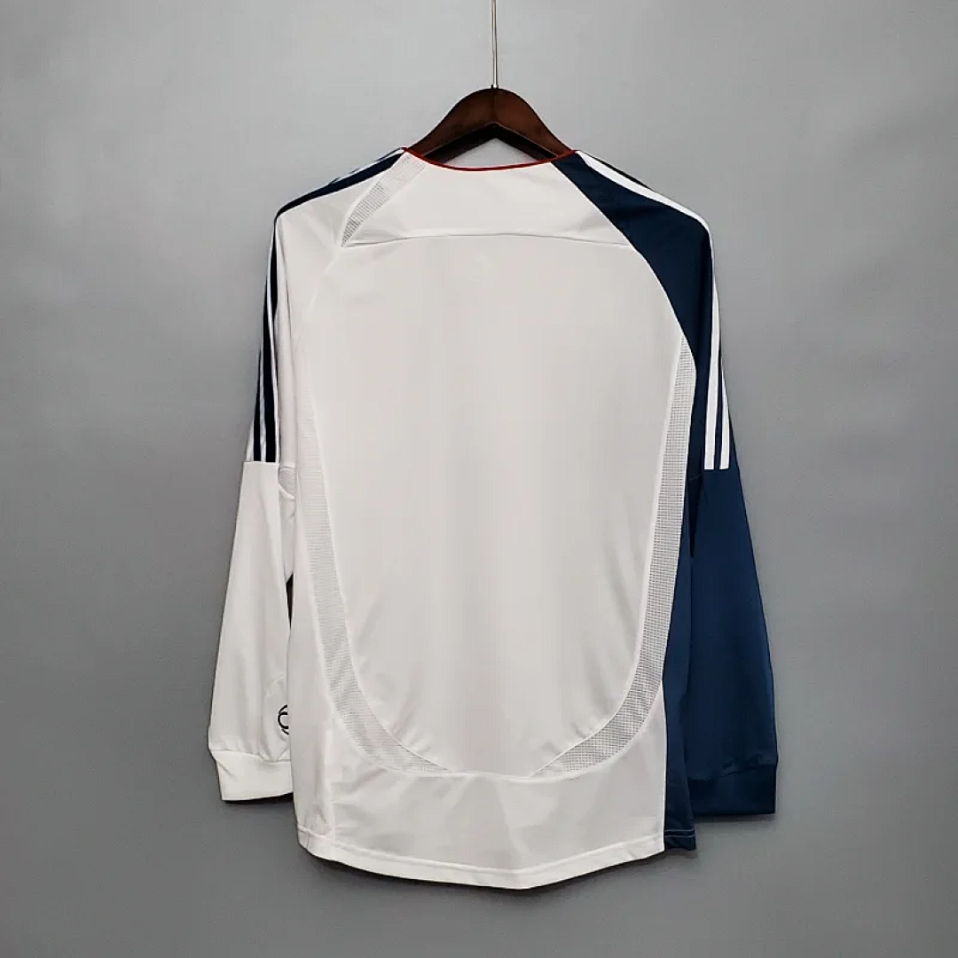 06-07 Retro Long Sleeve Liverpool Soccer Jersey Away 2
