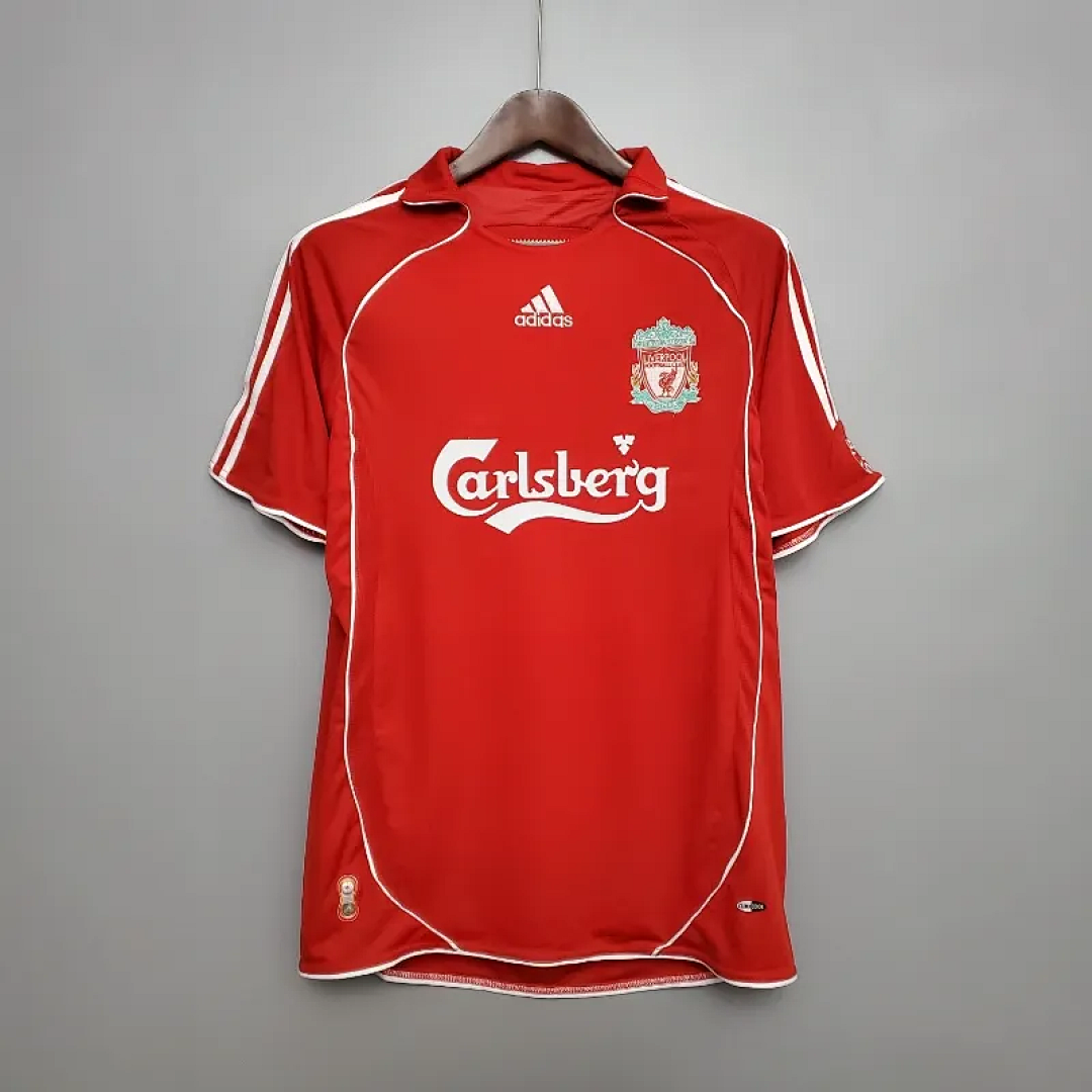 06-07 Retro Liverpool Soccer Jersey Home