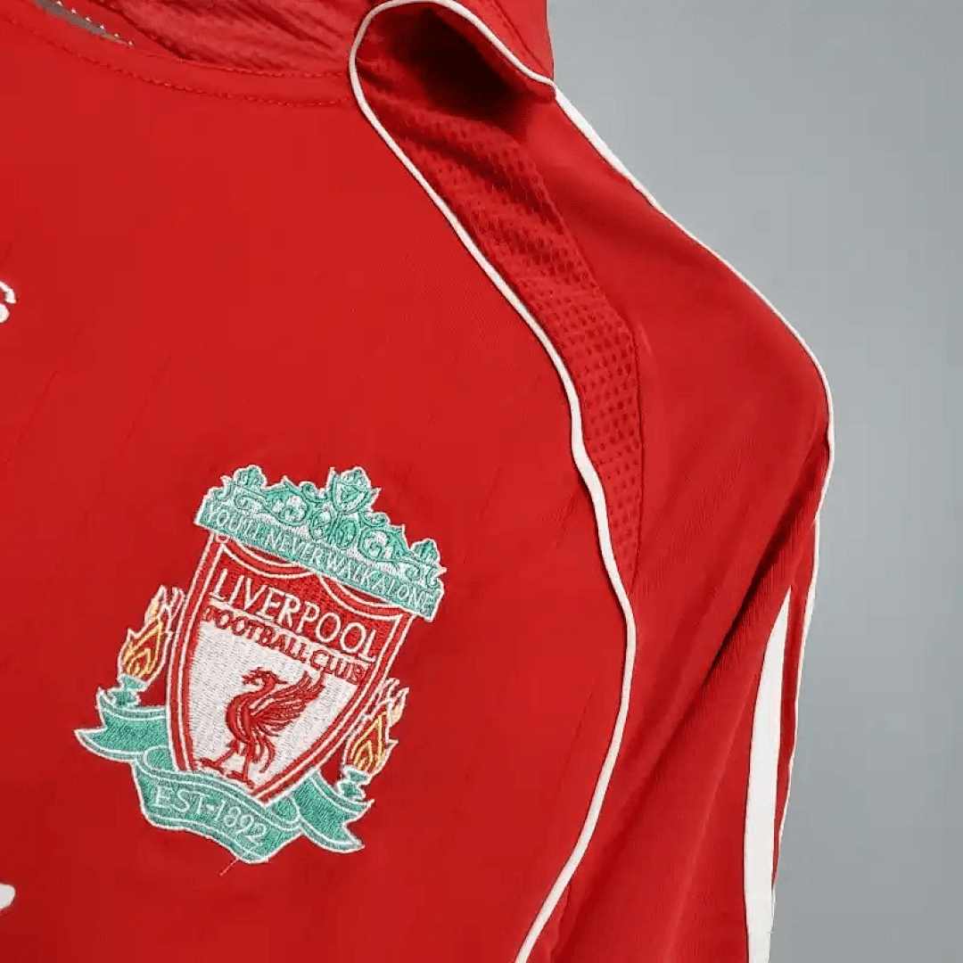 06-07 Retro Liverpool Soccer Jersey Home 17