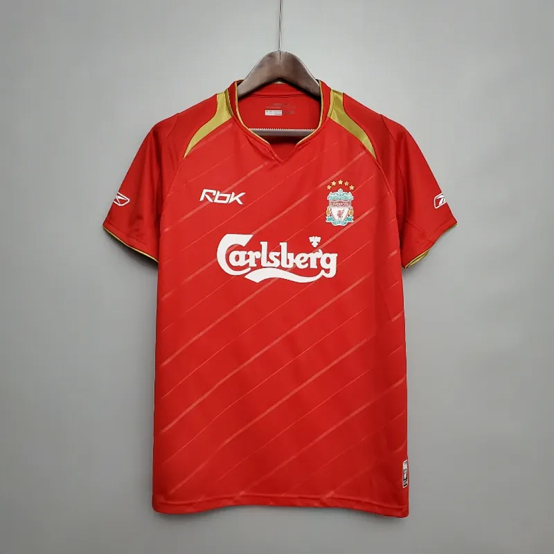 05-06 Retro Liverpool Soccer Jersey Home
