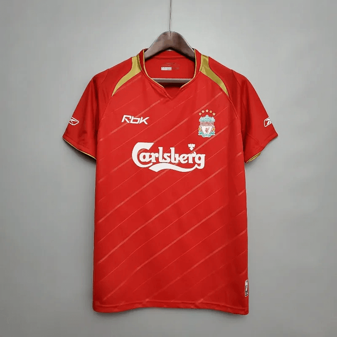 05-06 Retro Liverpool Soccer Jersey Home 16