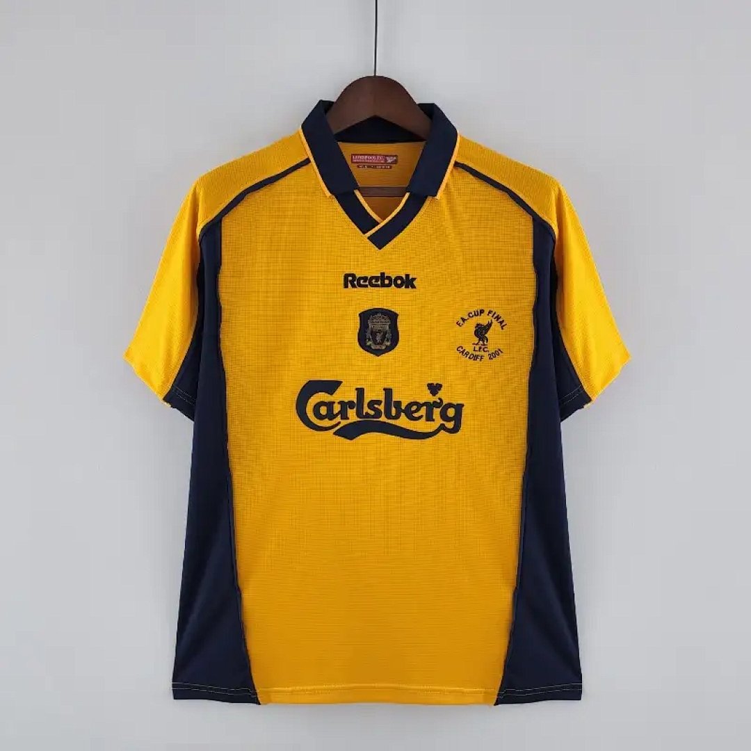 00-01 Retro Liverpool Soccer Jersey Away