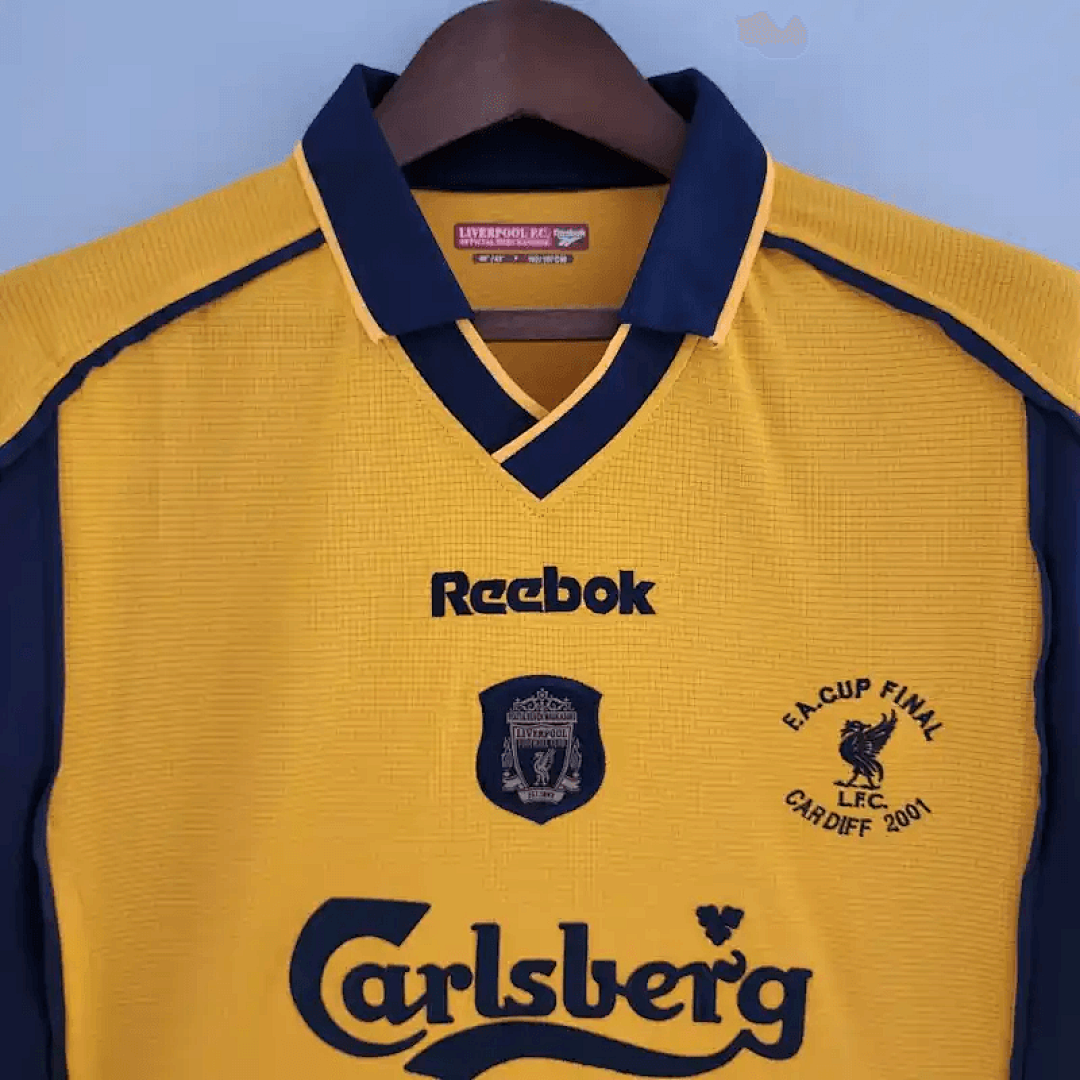 00-01 Retro Liverpool Soccer Jersey Away 5