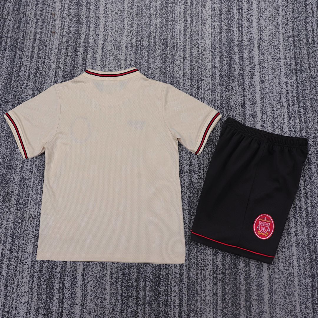 96-97 Retro Kids Liverpool Away Kit 4