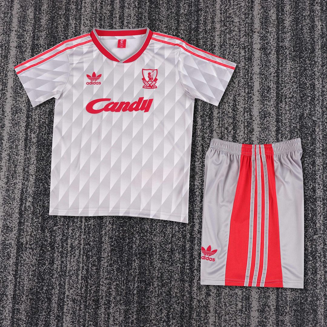 1989-91Retro Kids Liverpool Away Kit