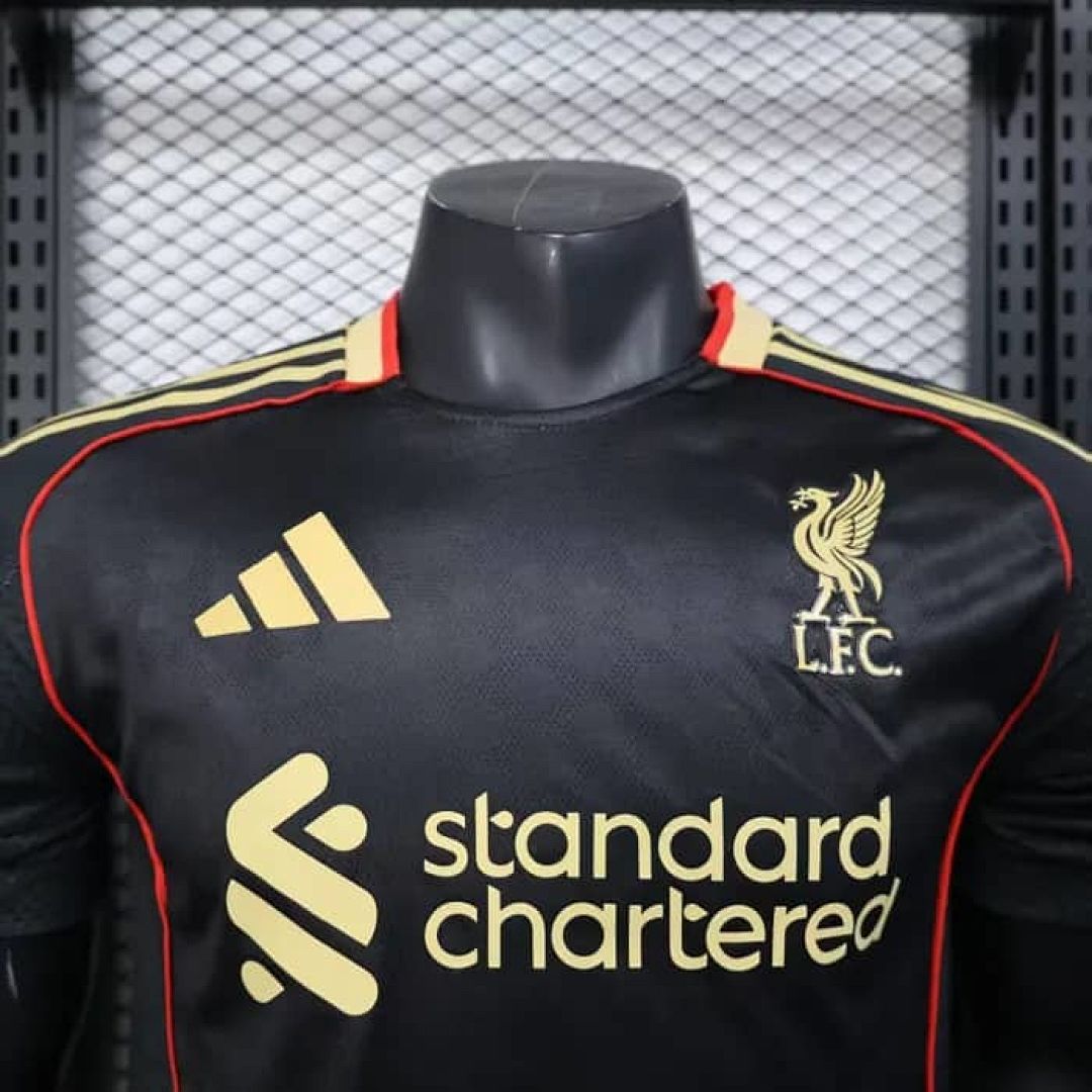 25-26 Player Liverpool Black Special Edition Kit S-2XL Cheap Football Jersey Wholesale Yupoo 5
