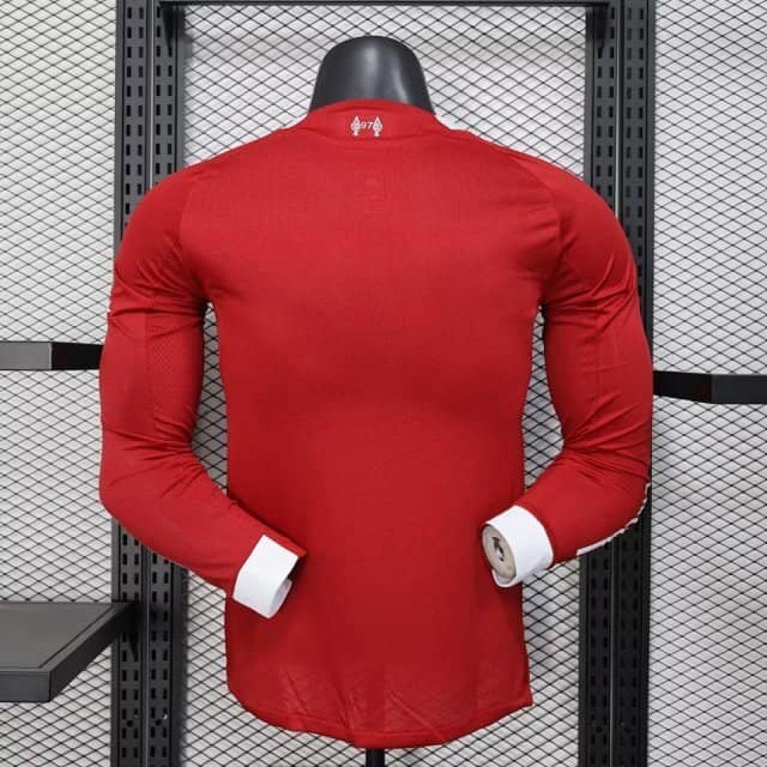 25-26 Player Liverpool Home Long Sleeve Kit S-2XL Cheap Football Jersey Wholesale Yupoo 2