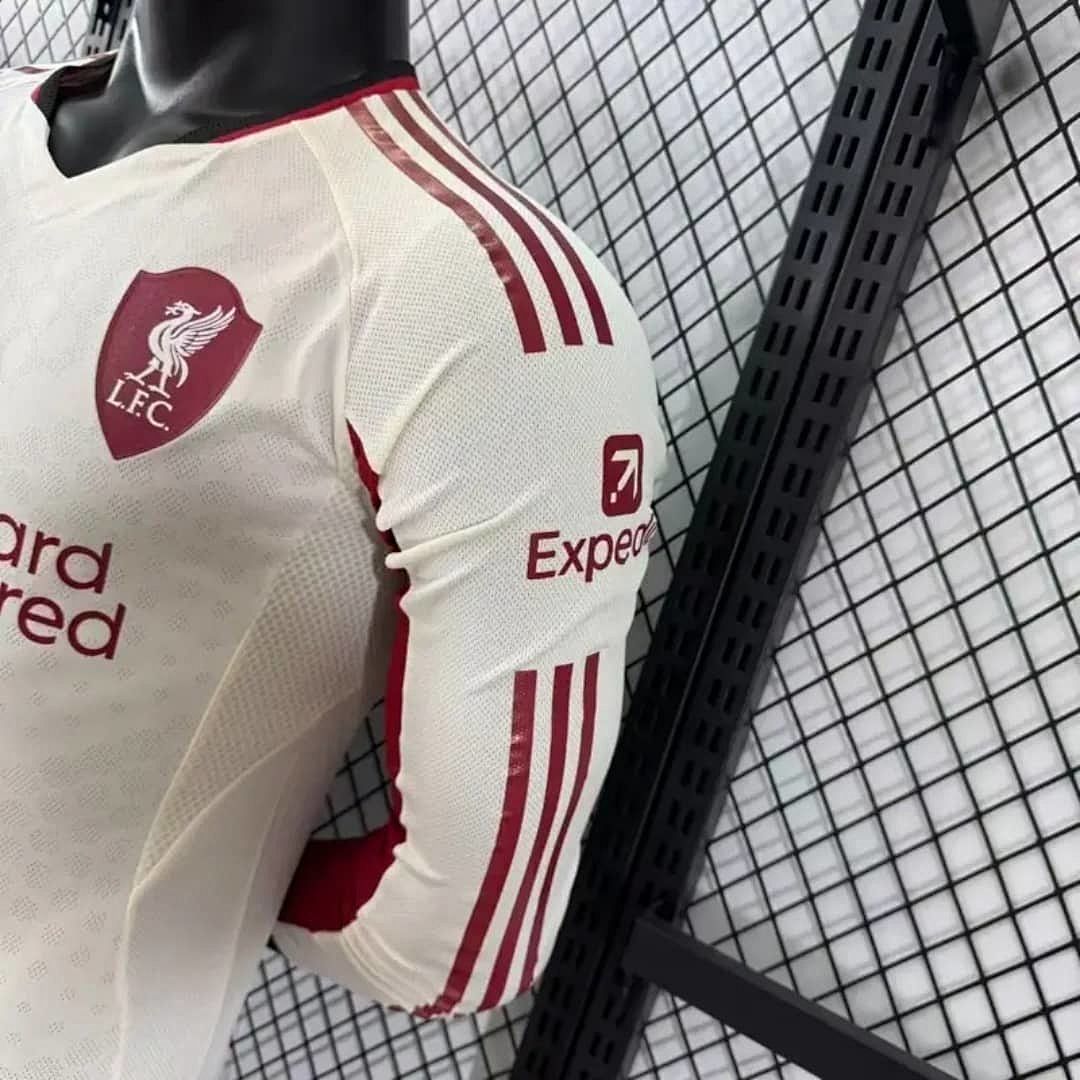 25-26 Long Sleeve Player Liverpool Away Kit S-2XL Cheap Football Jersey Wholesale Yupoo 4