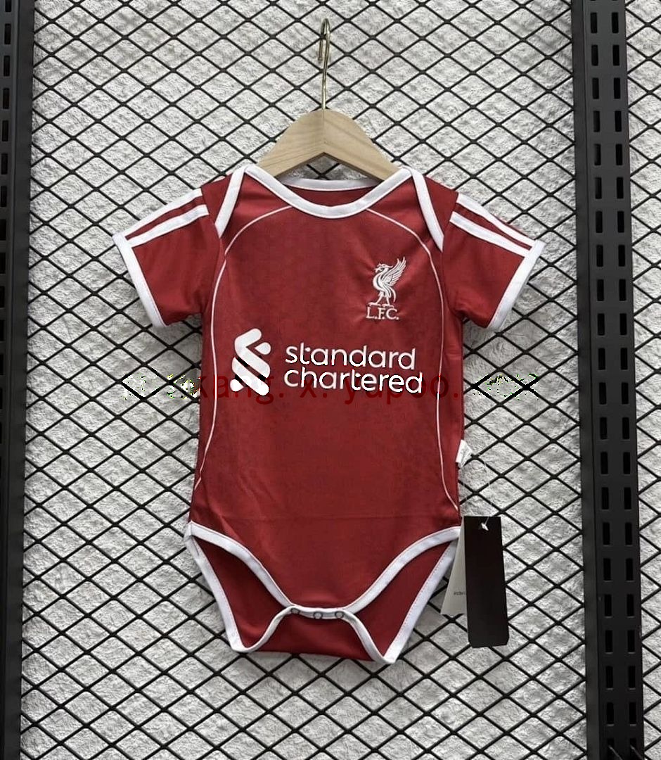 25-26 Liverpool Home Baby Uniform Cheap Football Jersey Wholesale Yupoo