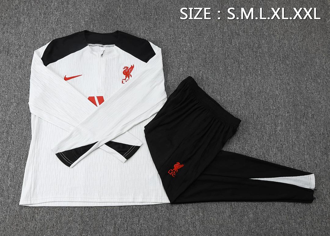 24-25 Liverpool Training Kits Tracksuits Sweatshirt Cheap Football Jersey Wholesale Yupoo 2
