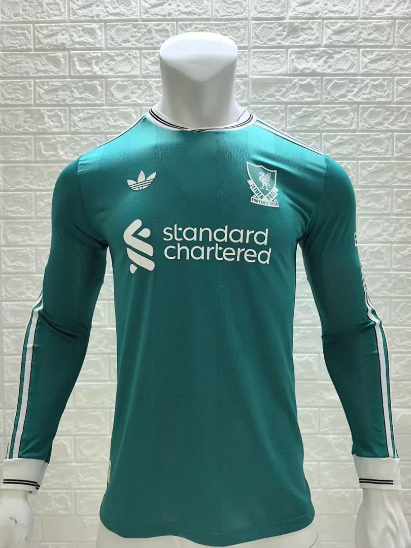 25-26 Player Liverpool Third Away Long Sleeve Kit Cheap Football Jersey Wholesale Yupoo 10