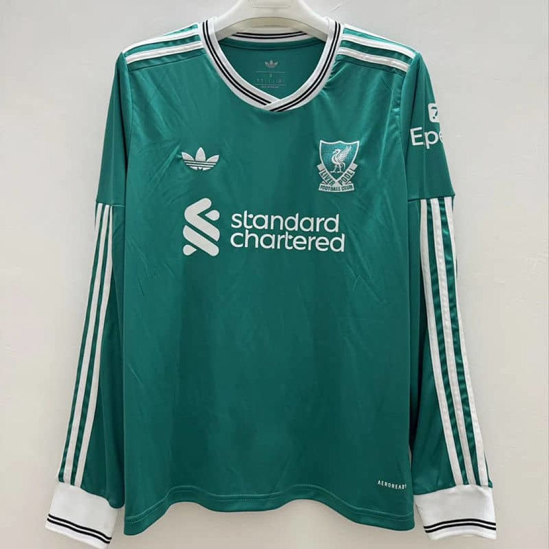 25-26 Liverpool Third Away Long Sleeve Kit S-4XL Cheap Football Jersey Wholesale Yupoo