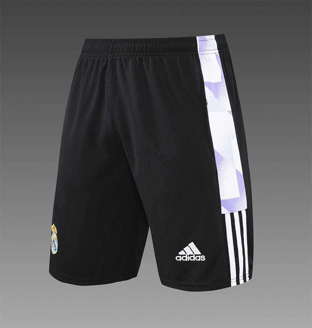 22-23 Real Madrid training suit short sleeve kit white and blue colorblock 3