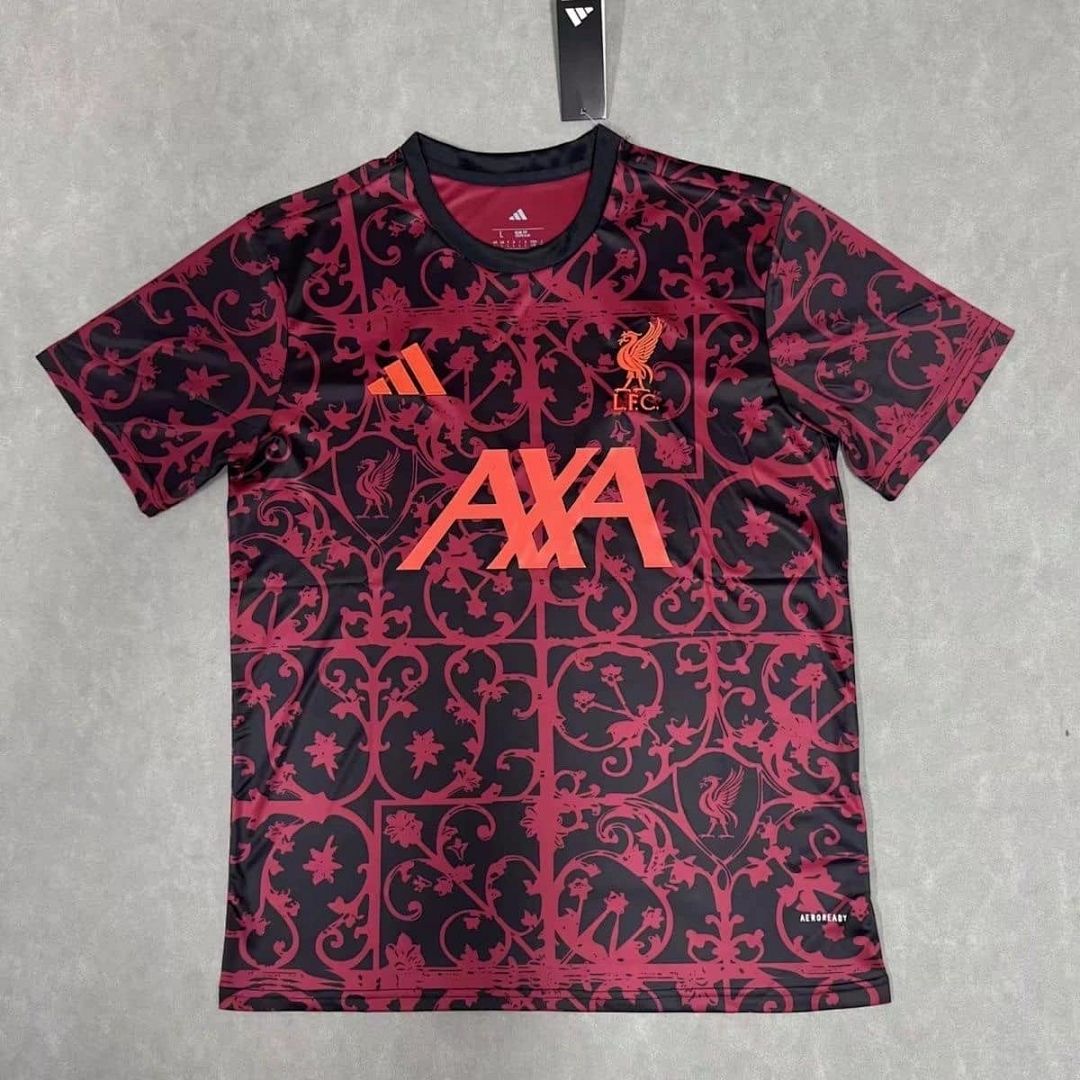 25-26 Liverpool Pre-Match Kit Cheap Football Jersey Wholesale Yupoo
