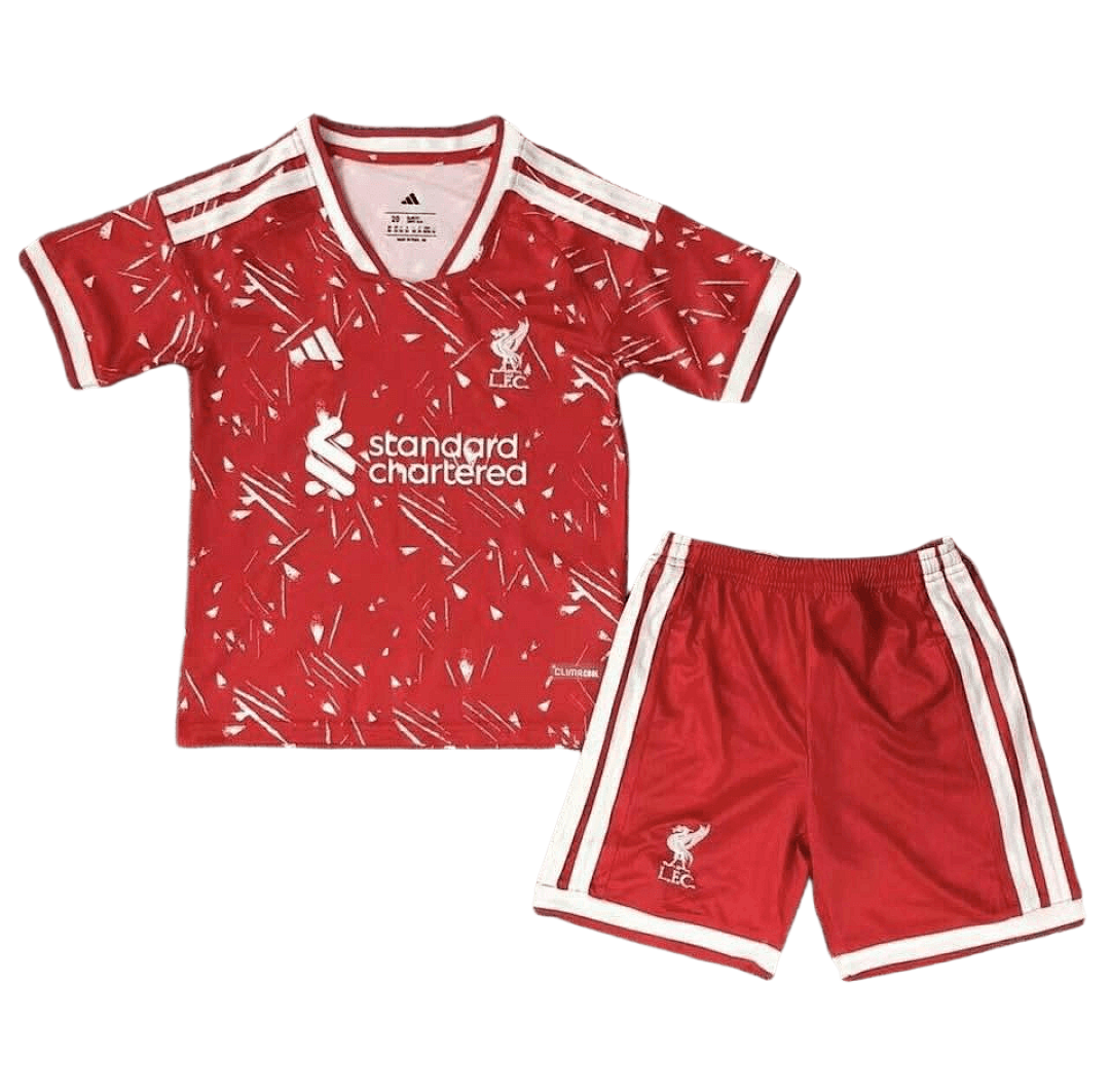 26-27 Kids Liverpool Home Kit Cheap Football Jersey Wholesale Yupoo