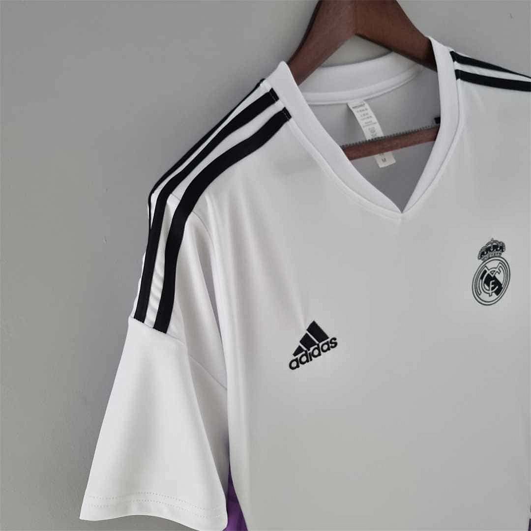 22-23 Real Madrid training suit whitepurple border 7