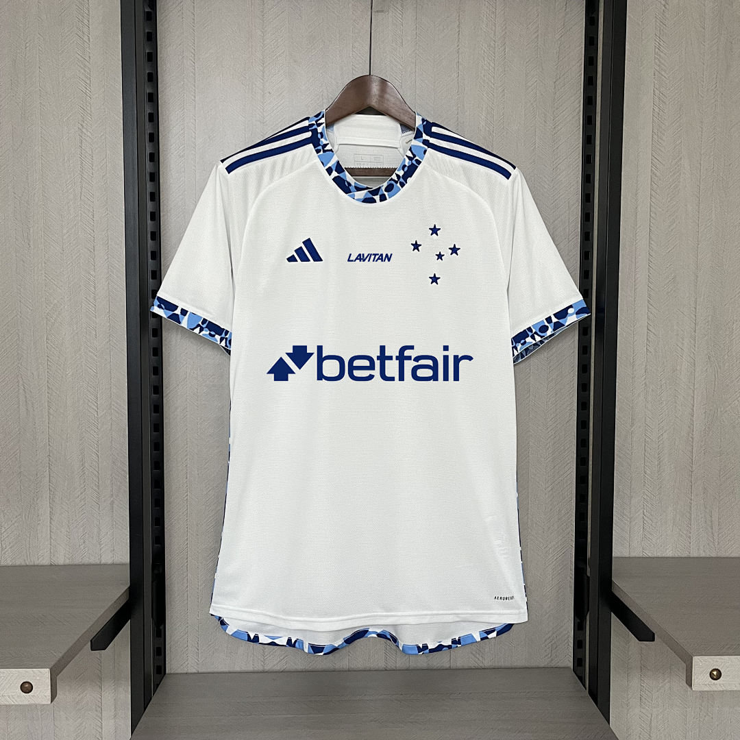 24-25 Cruzeiro Away Kit with All Sponsors 14