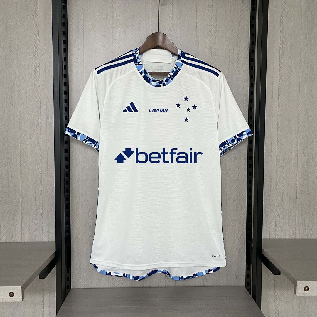 24-25 Cruzeiro Away Kit with All Sponsors 16
