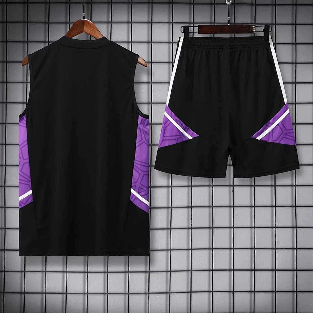 22-23 Real Madrid vest training suit kit black 22
