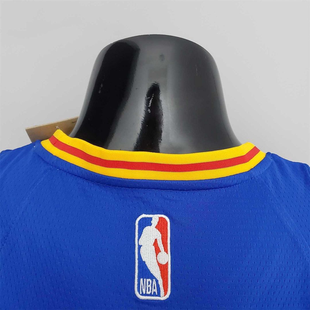 75th aniversario Cuminga#00 Warriors clásico azul NBA camiseta 4