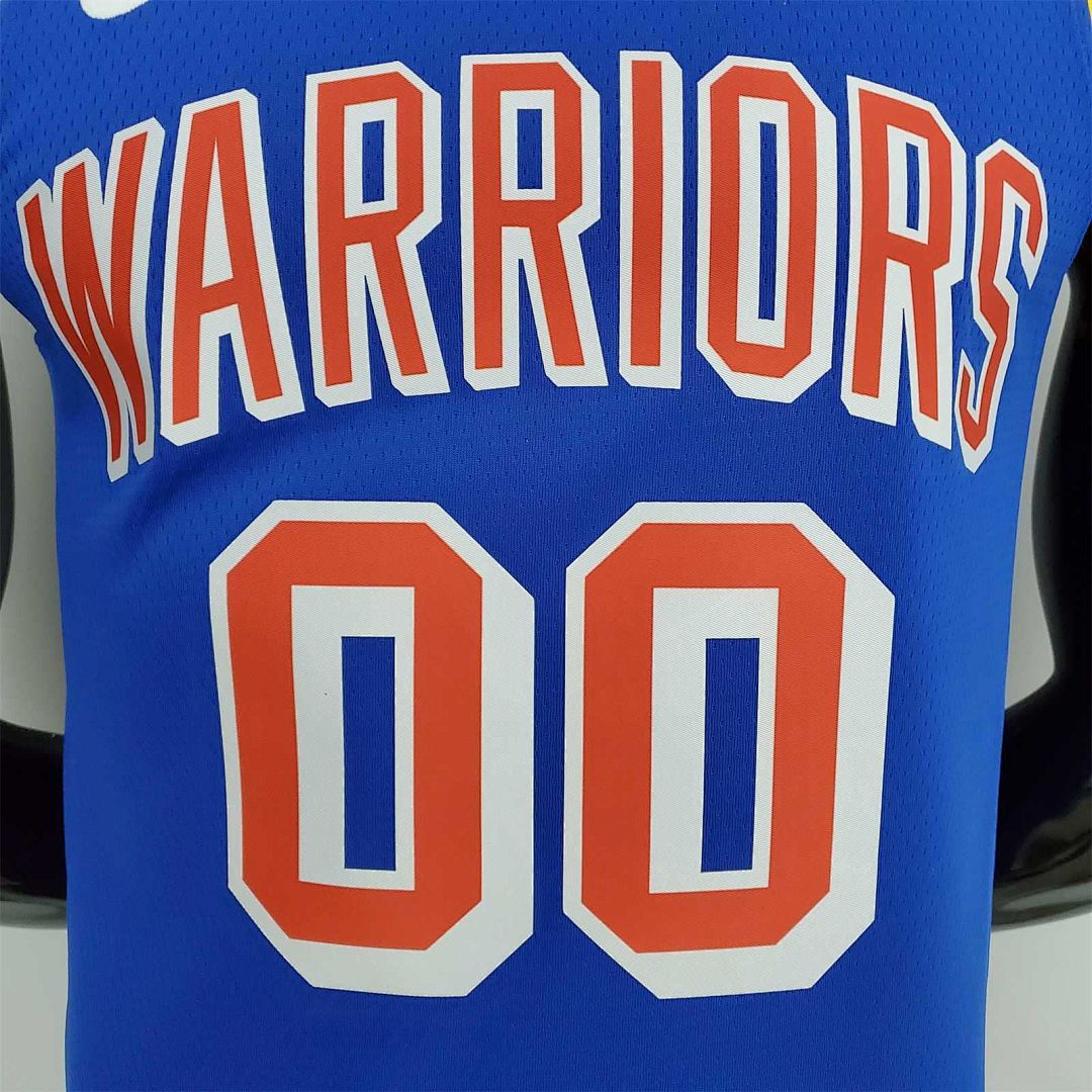 75th aniversario Cuminga#00 Warriors clásico azul NBA camiseta 5