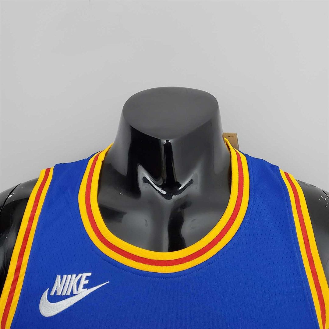 75th aniversario Cuminga#00 Warriors clásico azul NBA camiseta 6