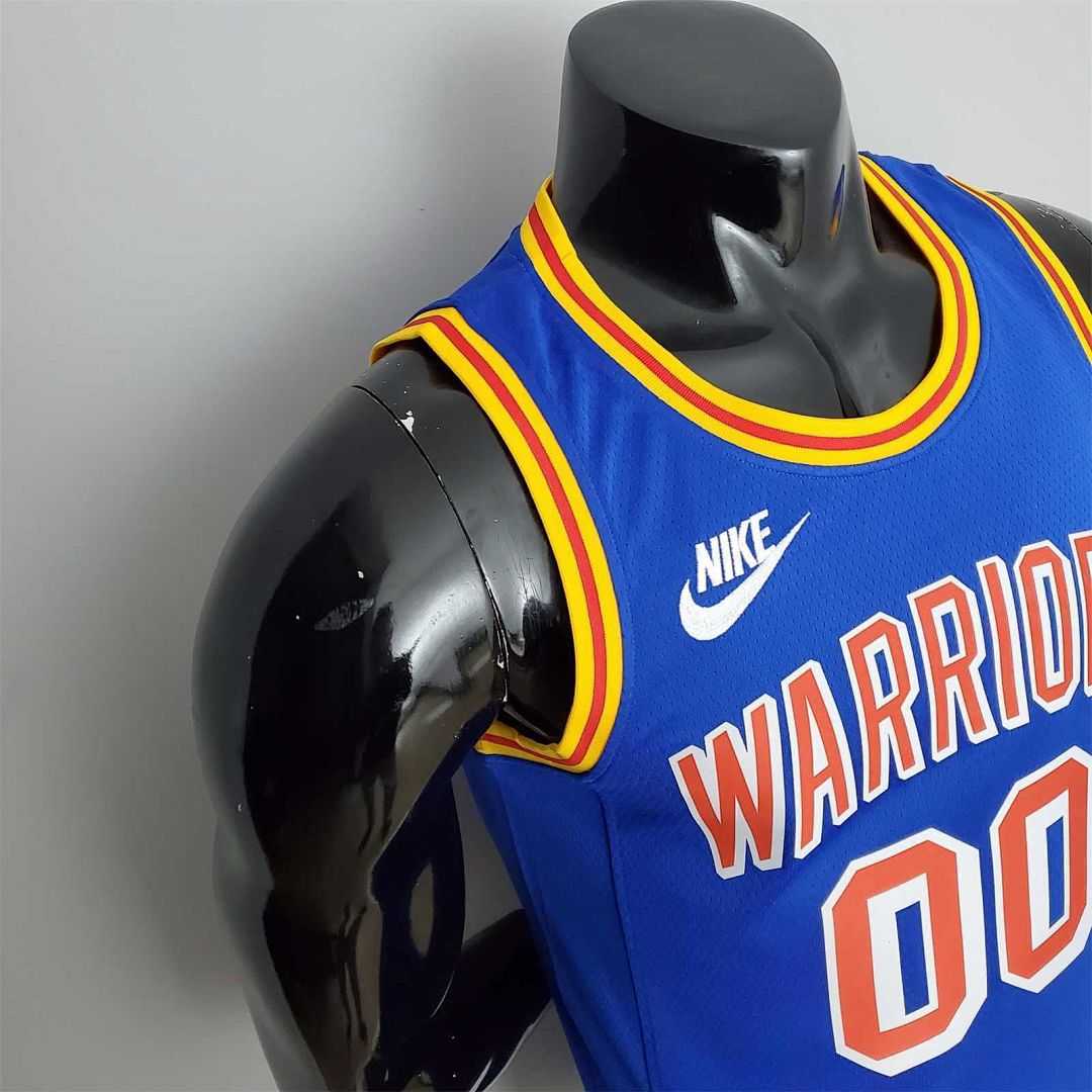 75th aniversario Cuminga#00 Warriors clásico azul NBA camiseta 8