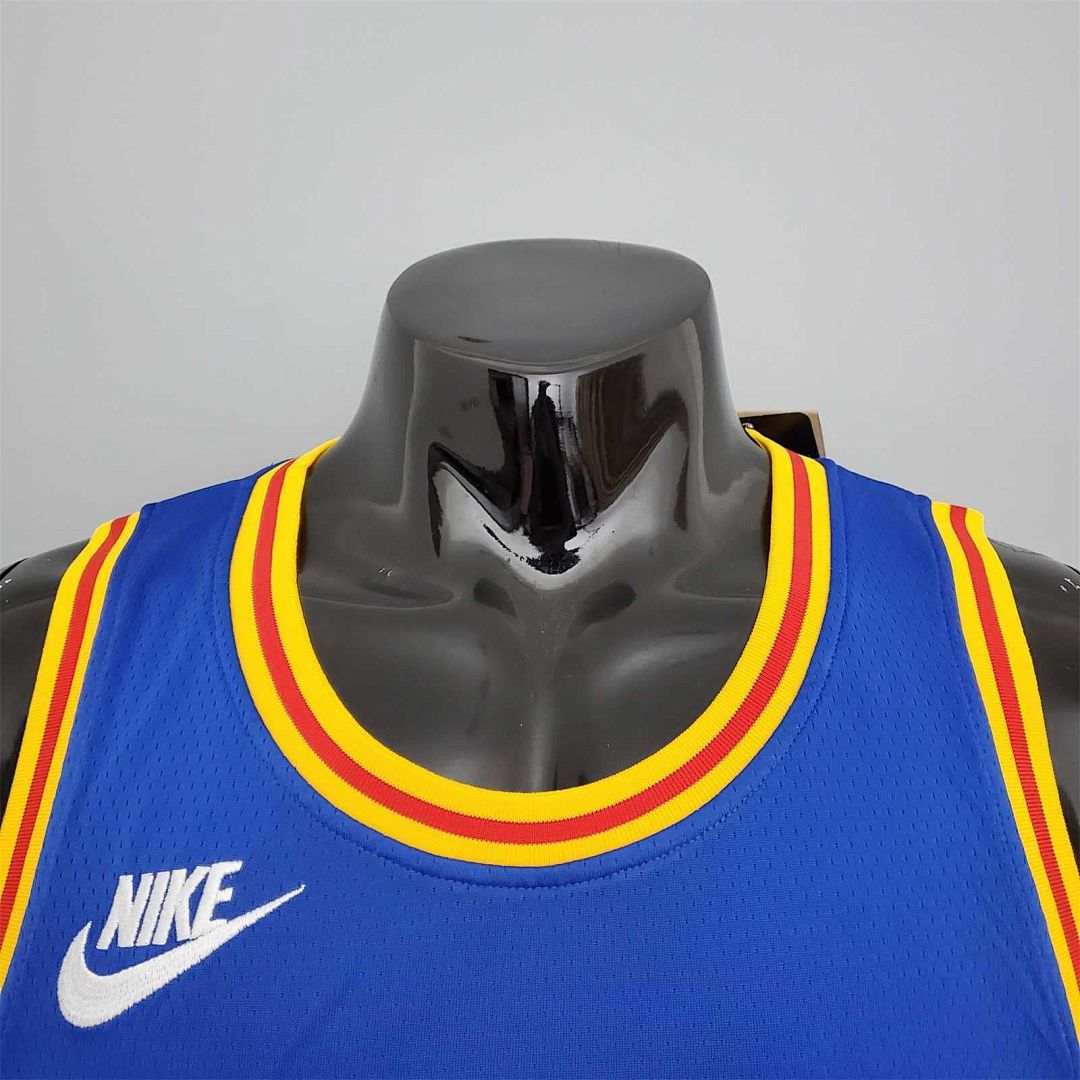 75th Anniversary Curry #30 Warriors Retro Blue 7