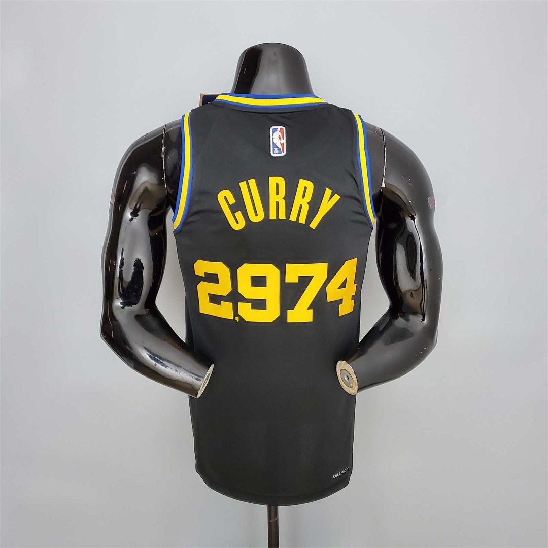 75th Anniversary Curry #2974 Warriors Black 2