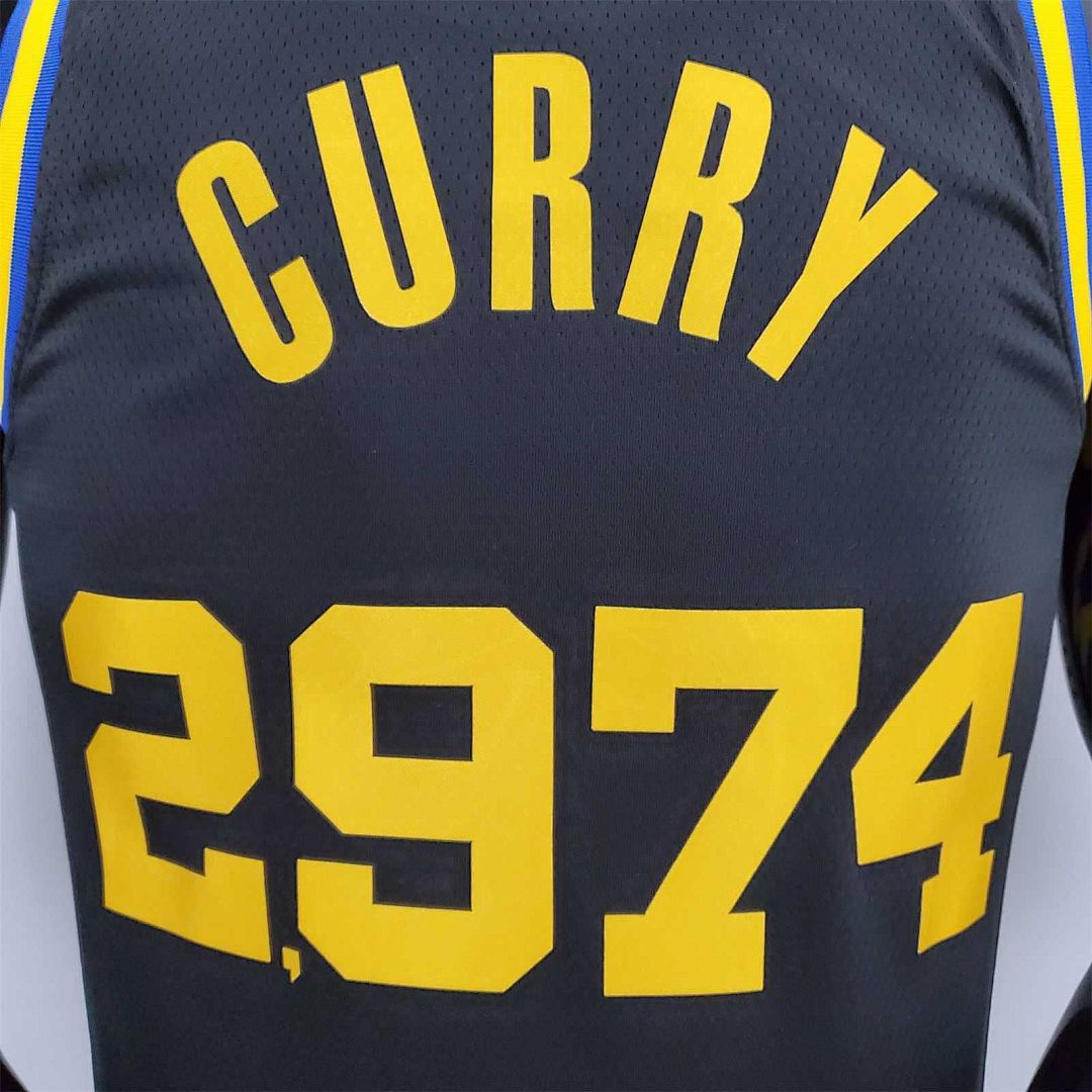 75th Anniversary Curry #2974 Warriors Black 3