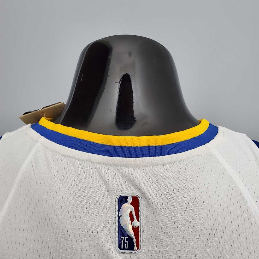 75th Anniversary Curry#2974 Warriors White 4
