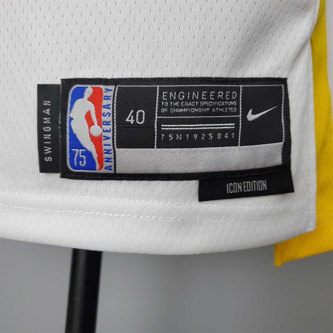 75th Anniversary Curry#2974 Warriors White 9