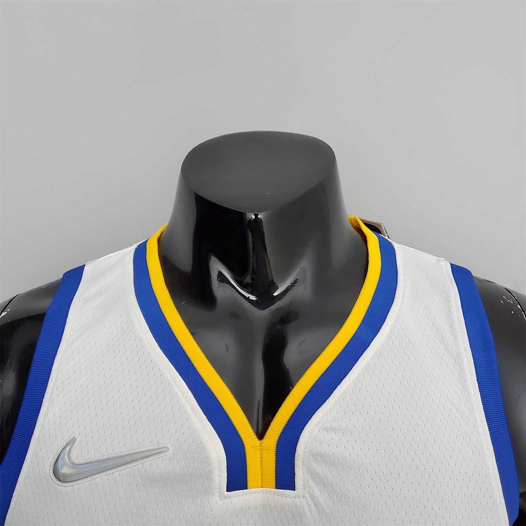 75th Anniversary Golden State Warriors Curry #30 Mexico Edition White NBA Jersey 3