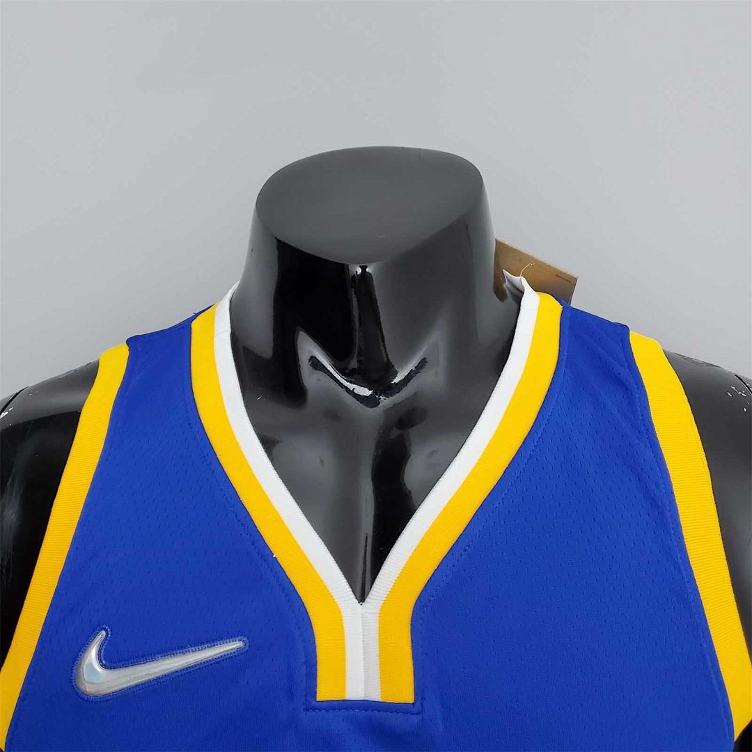 75th Anniversary Golden State Warriors CURRY#30 Mexico Blue NBA Jersey 6