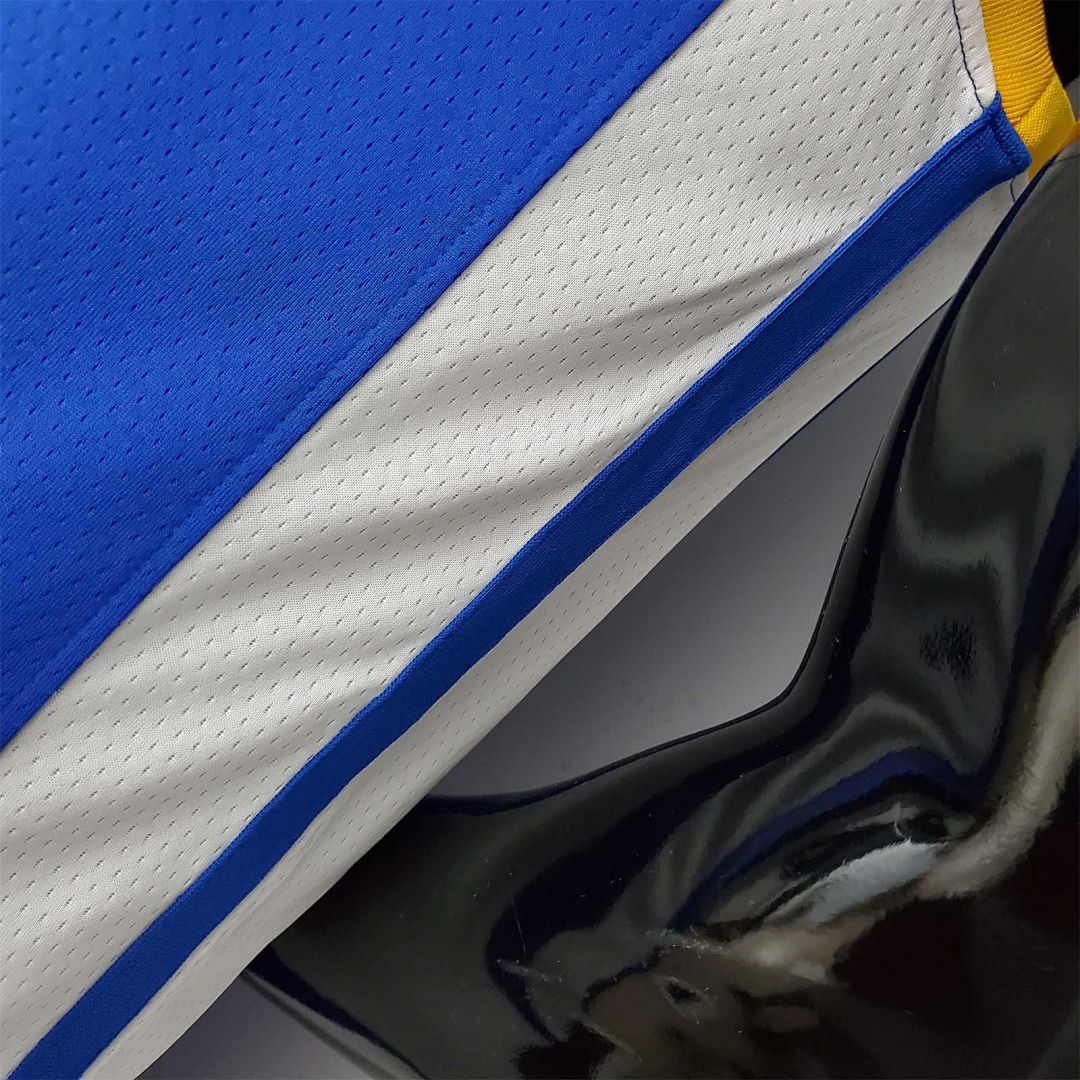 75th Anniversary Golden State Warriors CURRY#30 Mexico Blue NBA Jersey 9