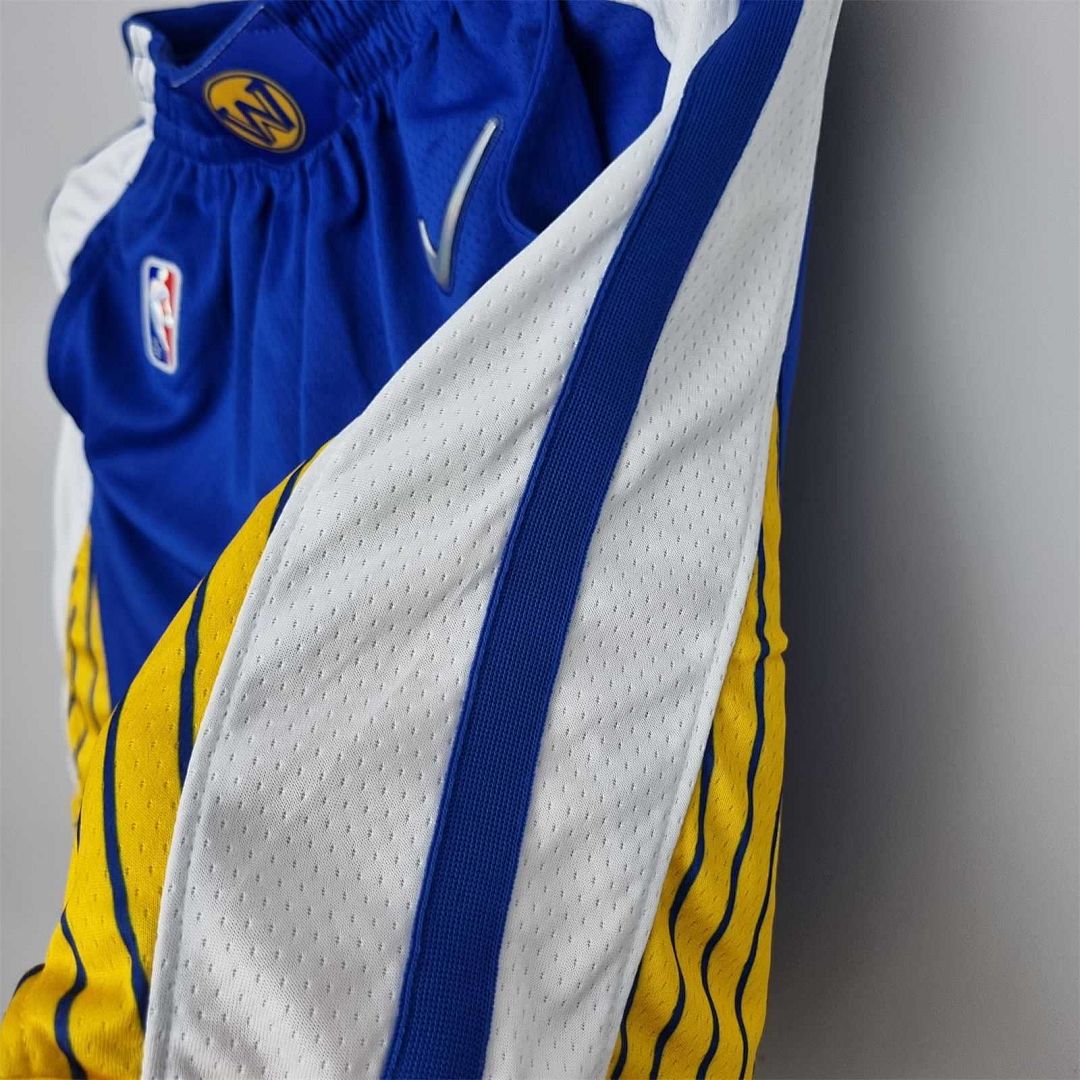 75th anniversaire Golden State Warriors short bleu NBA maillot 6