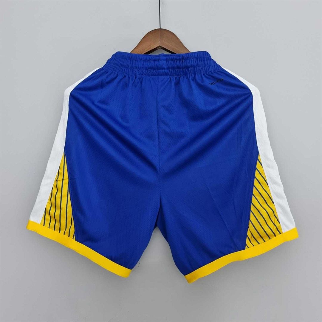 75th anniversaire Golden State Warriors short bleu NBA maillot 7
