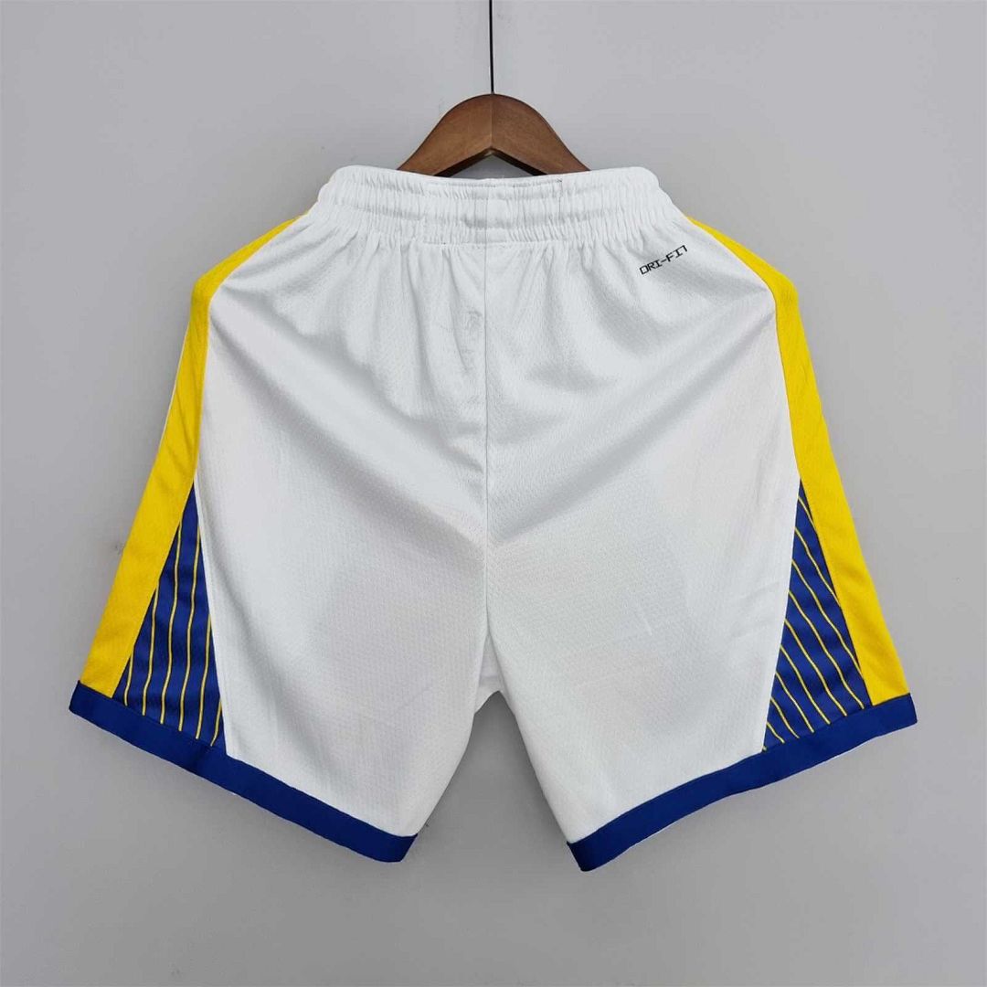 75th Anniversary Golden State Warriors Shorts White NBA Jersey 7