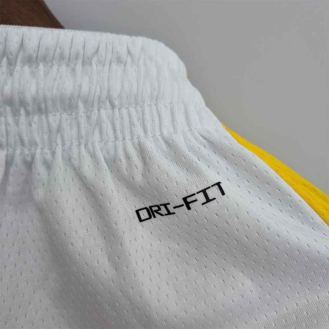 75th Anniversary Golden State Warriors Shorts White NBA Jersey 8