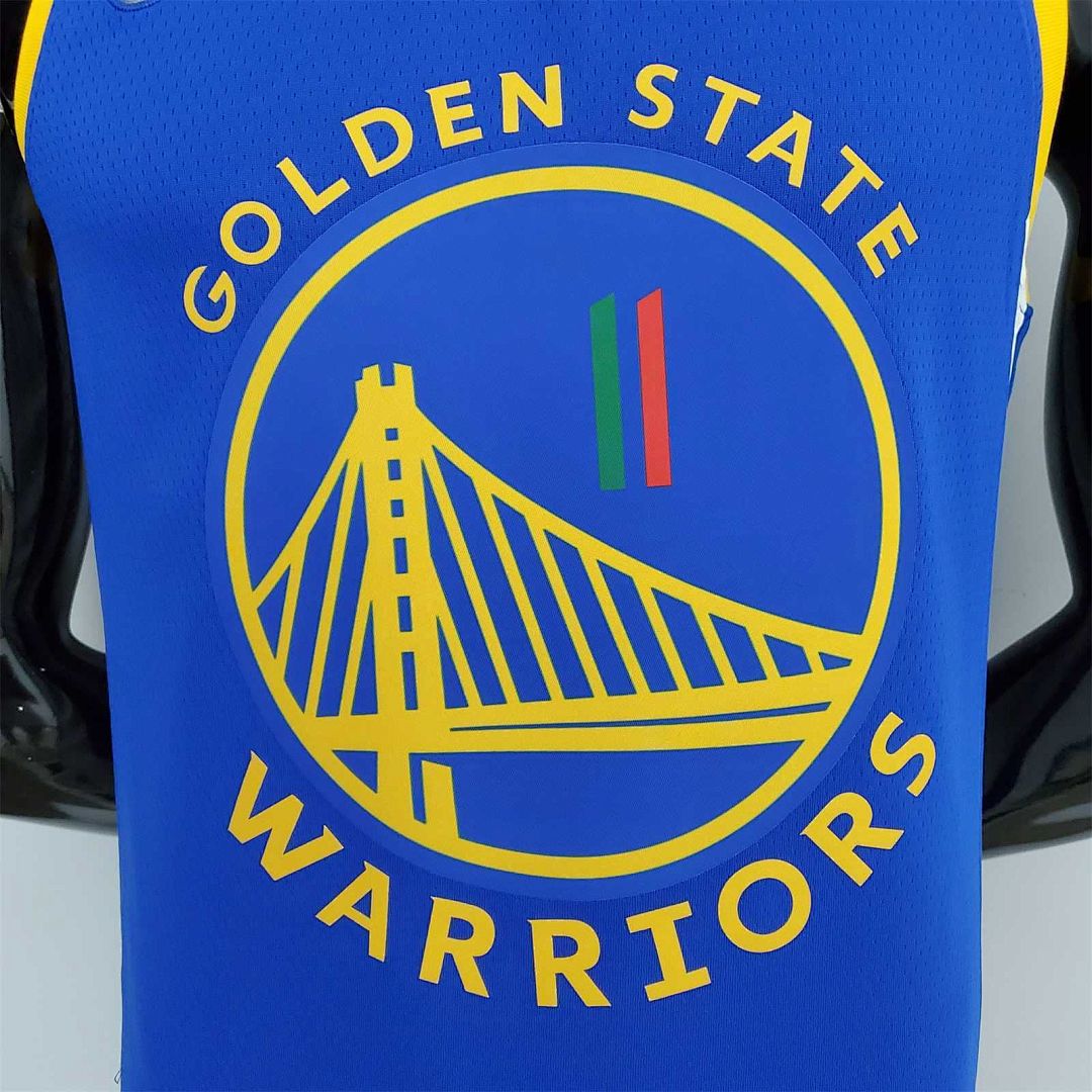 75th Anniversary Golden State Warriors Thompson #11 Mexico Edition Blue NBA Jersey 2