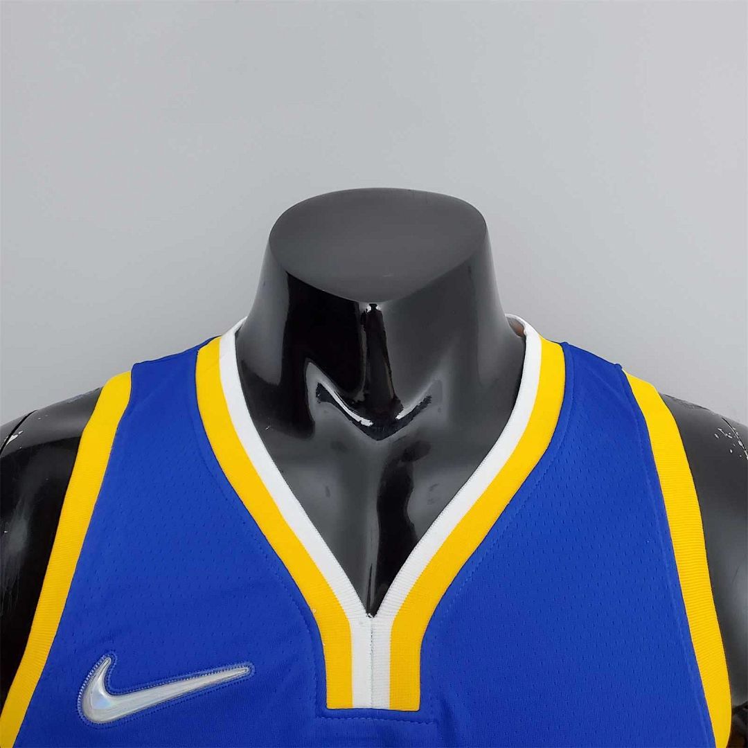 75th Anniversary Golden State Warriors Thompson #11 Mexico Edition Blue NBA Jersey 3