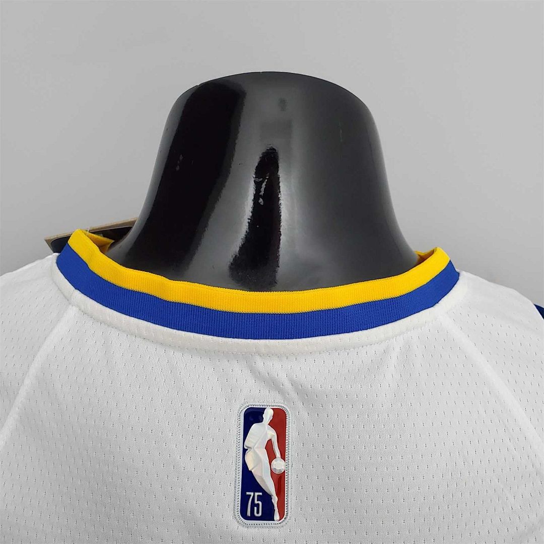 75th Anniversary Golden State Warriors Thompson #11 Mexico Edition White NBA Jersey 4