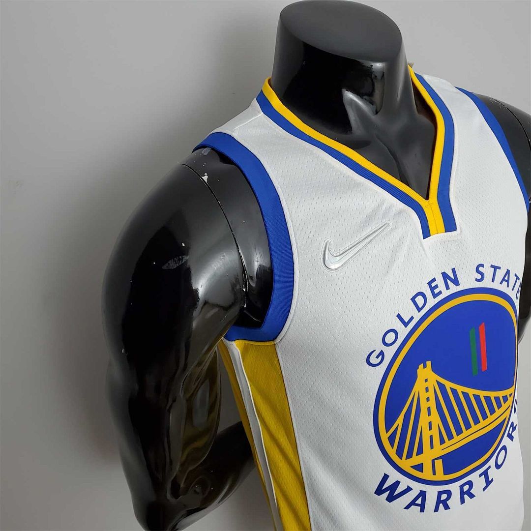 75th Anniversary Golden State Warriors Thompson #11 Mexico Edition White NBA Jersey 8