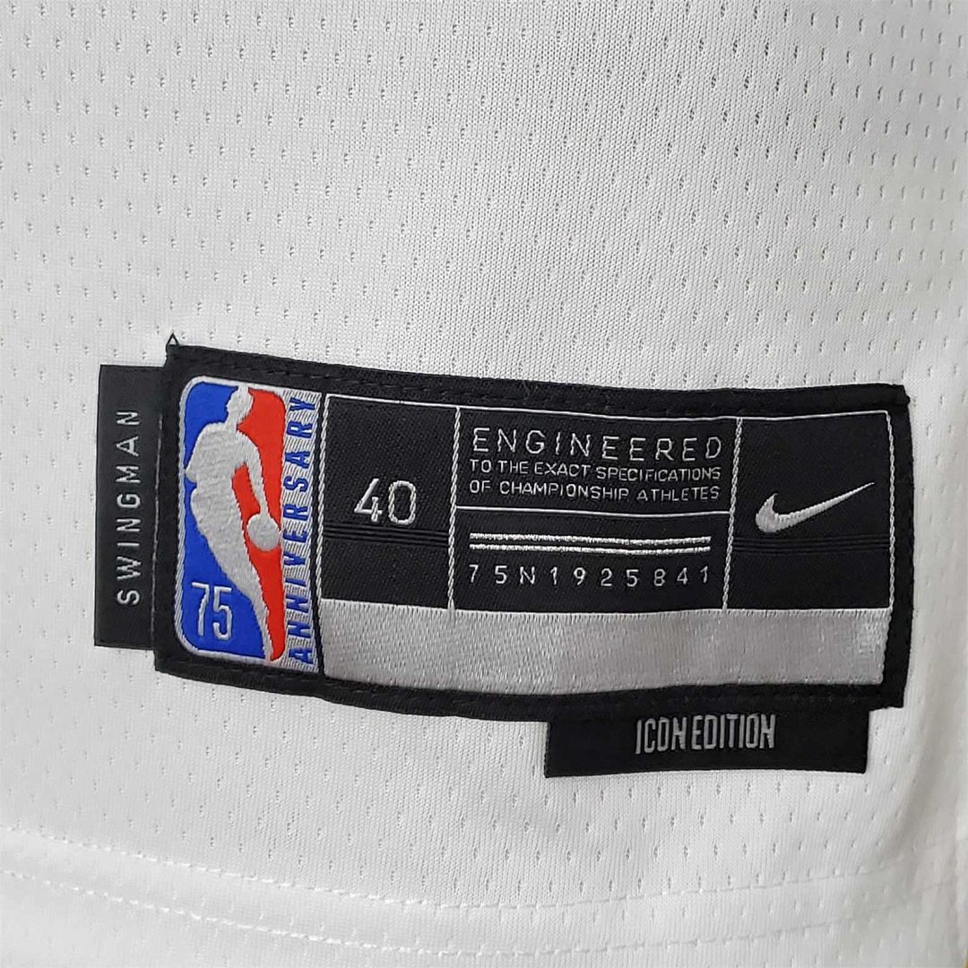 75th Anniversary Golden State Warriors Thompson #11 Mexico Edition White NBA Jersey 9