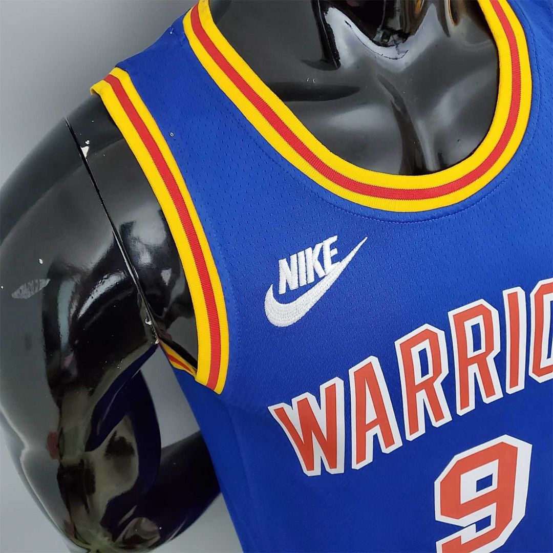 75th Anniversary Iguodala #9 Warriors Retro Edition Blue 4