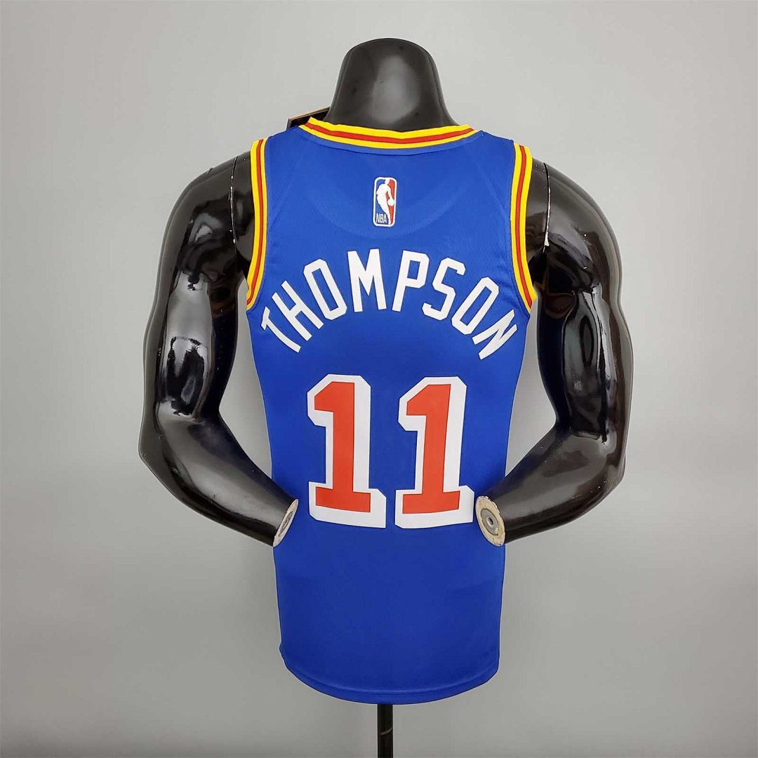 75th Anniversary Thompson #11 Warriors Retro Blue 2